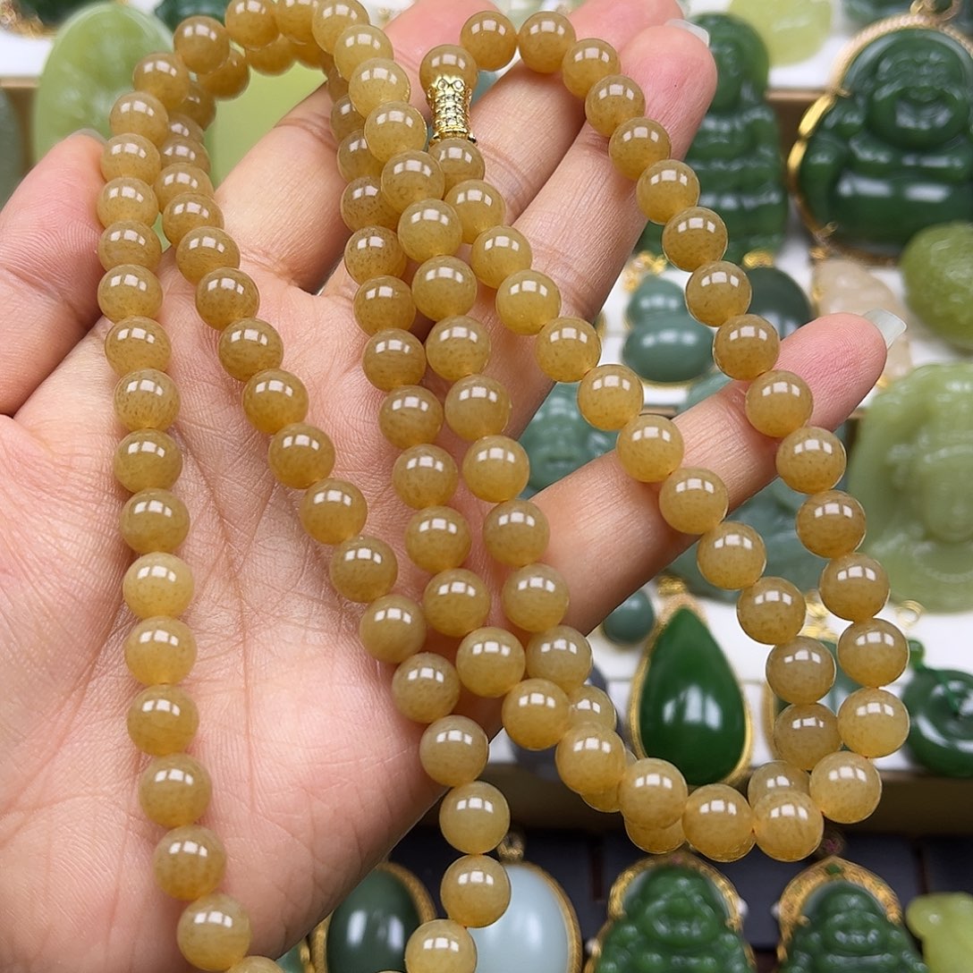 和田玉未镶嵌项链卡8