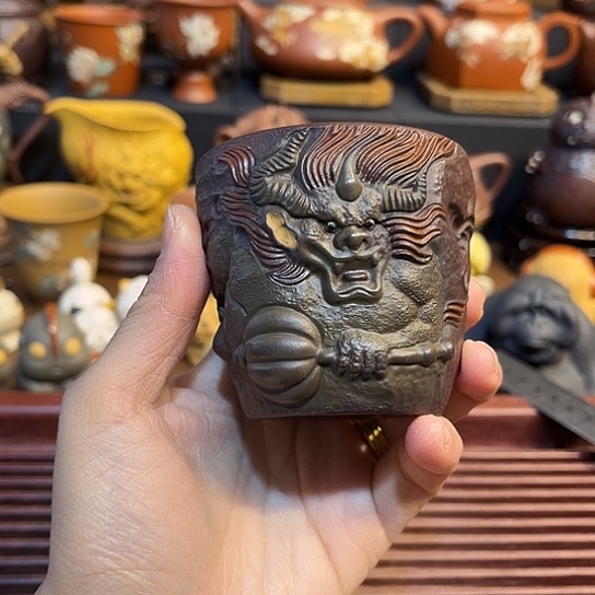 紫砂茶杯紫砂主人杯