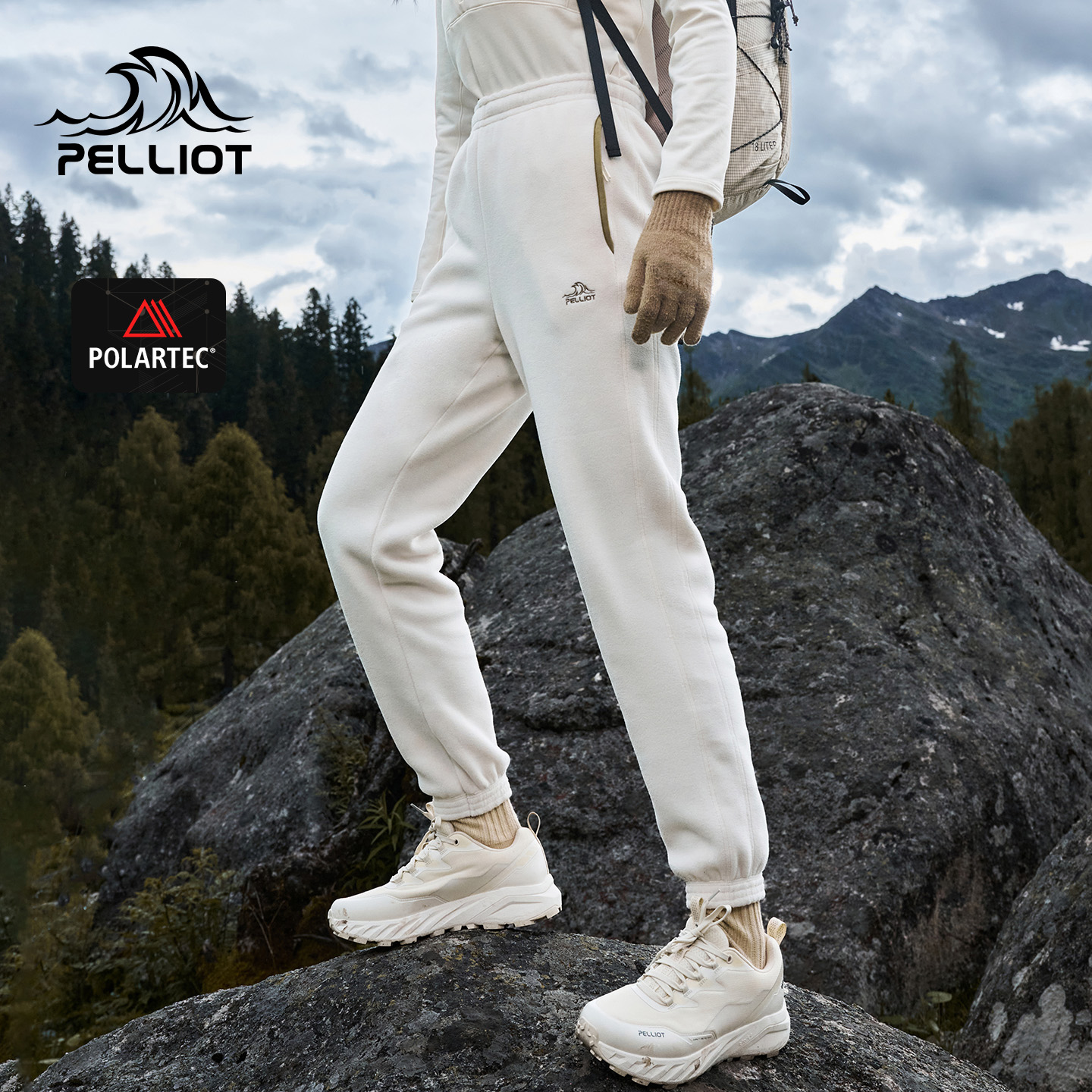 【P系列】伯希和户外抓绒裤内胆Polartec200女24新款摇粒绒打底裤