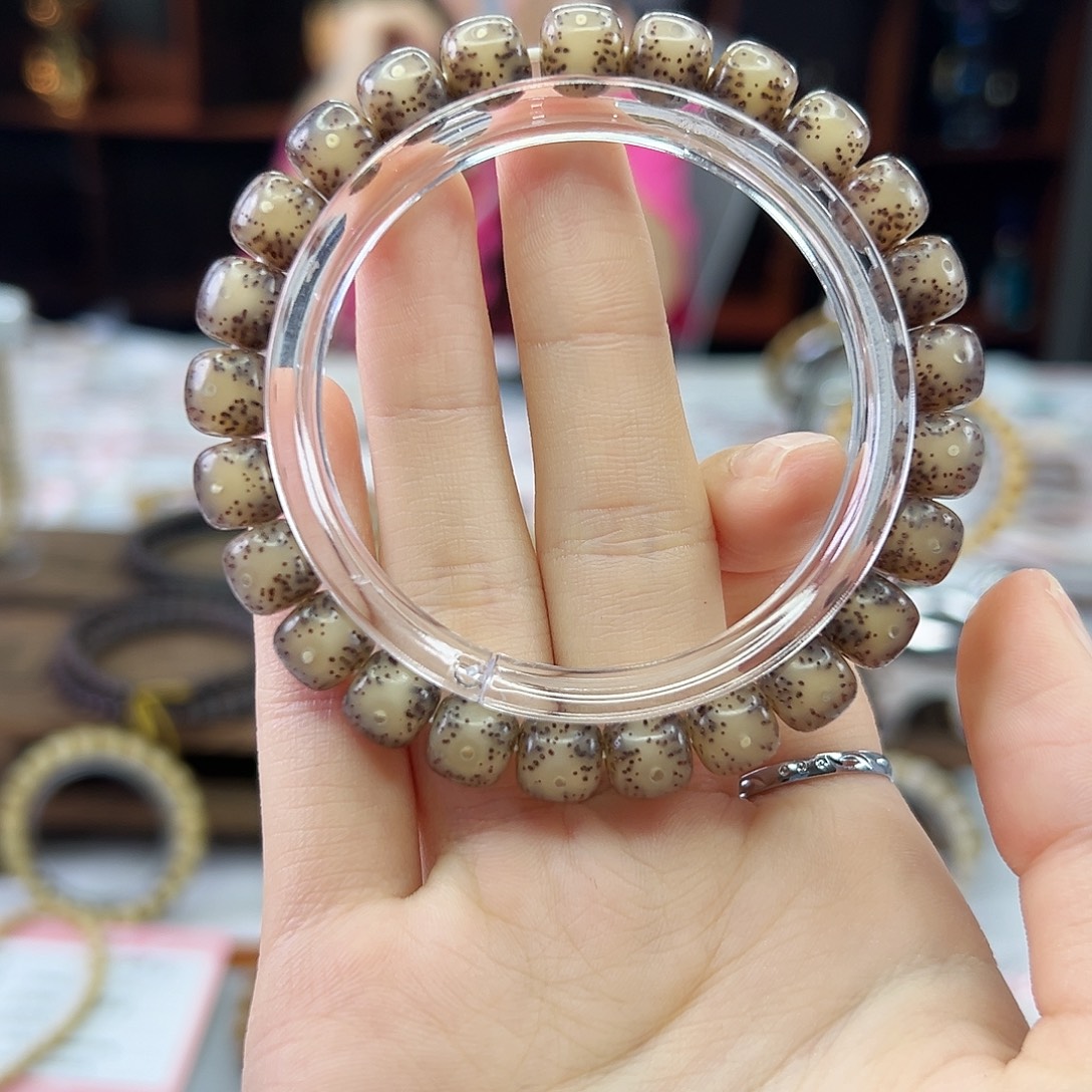 星月菩提吊坠Ll.9x8全玉化 大冰糖 黑冰颗粒星