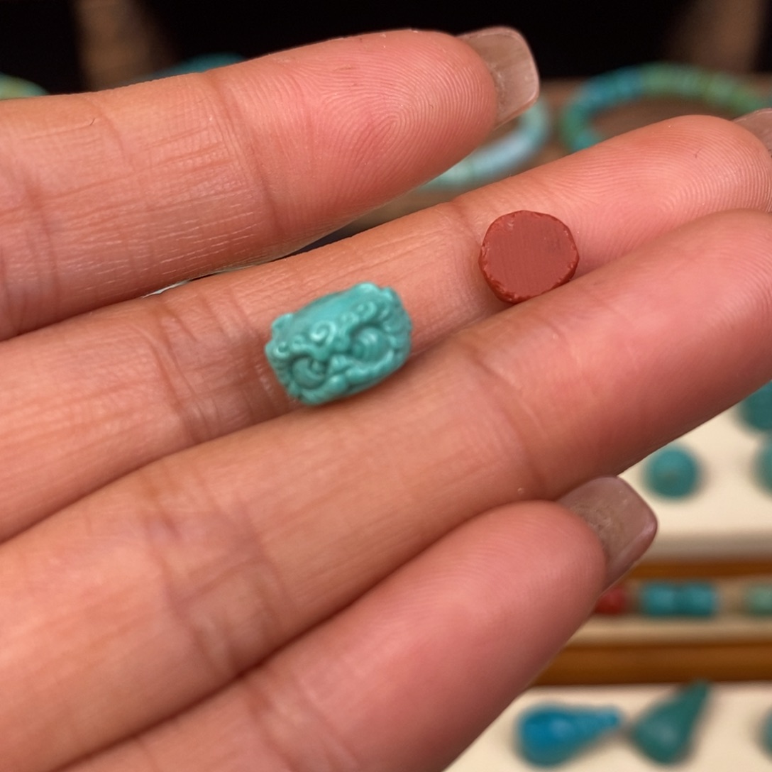 未镶嵌绿松石珠宝奇石