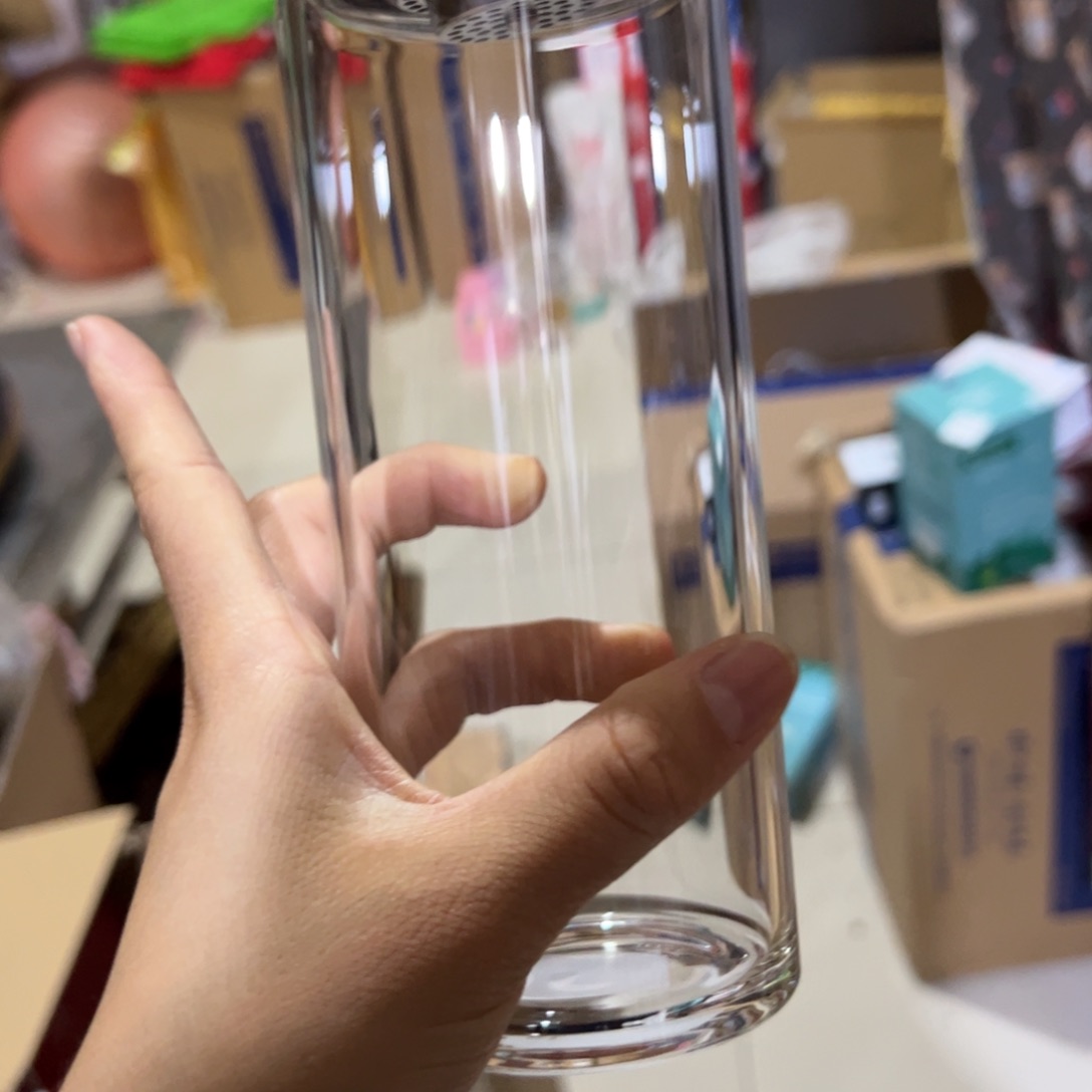 玻璃杯5305301206单层烫手玻璃杯530➕杯套