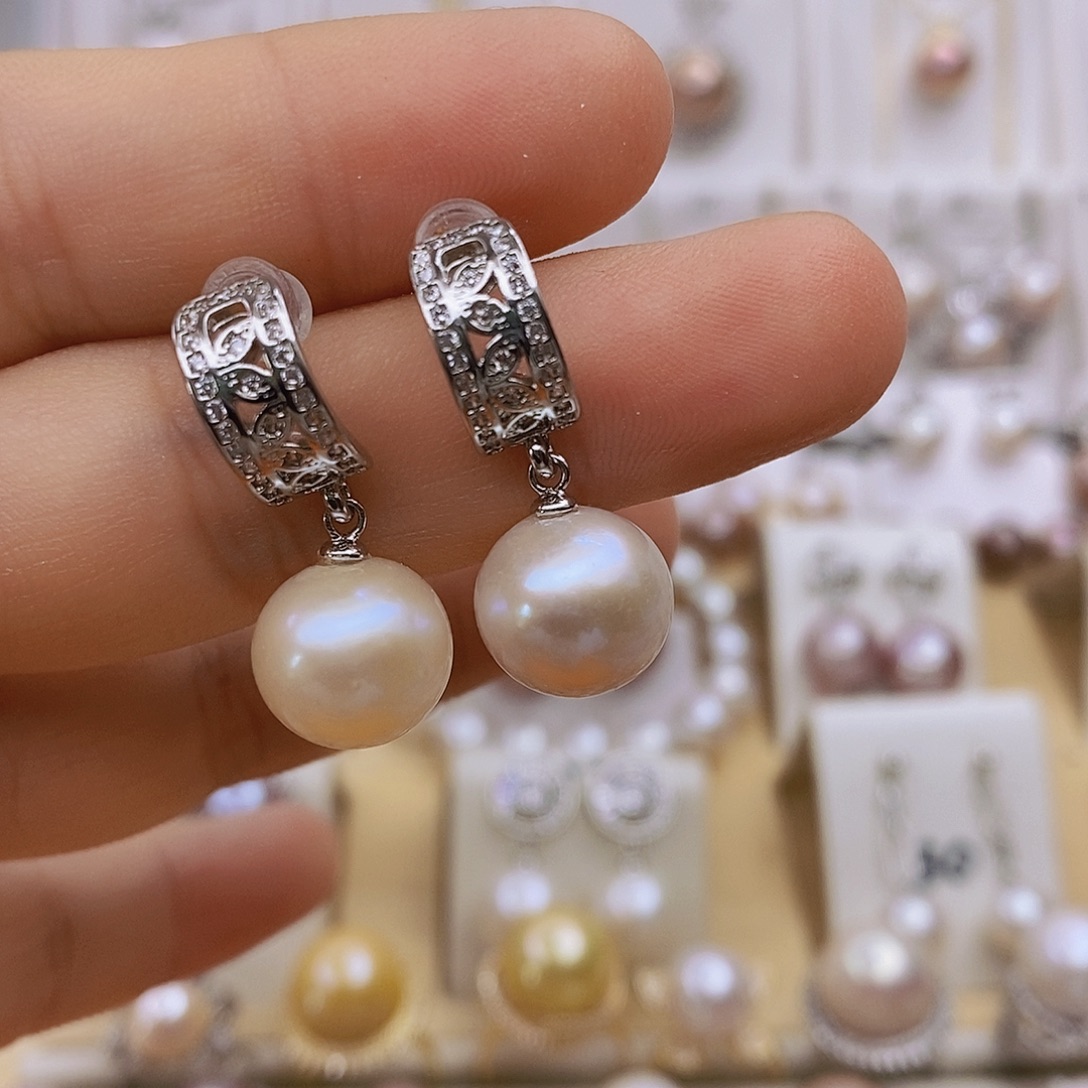 未镶嵌耳饰淡水珍珠