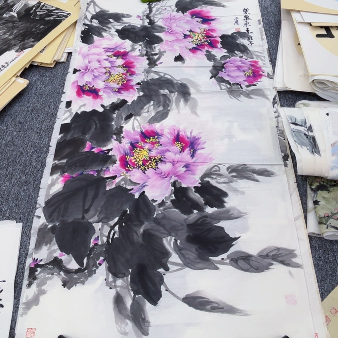 国画林彩霞老师四尺绘画作品