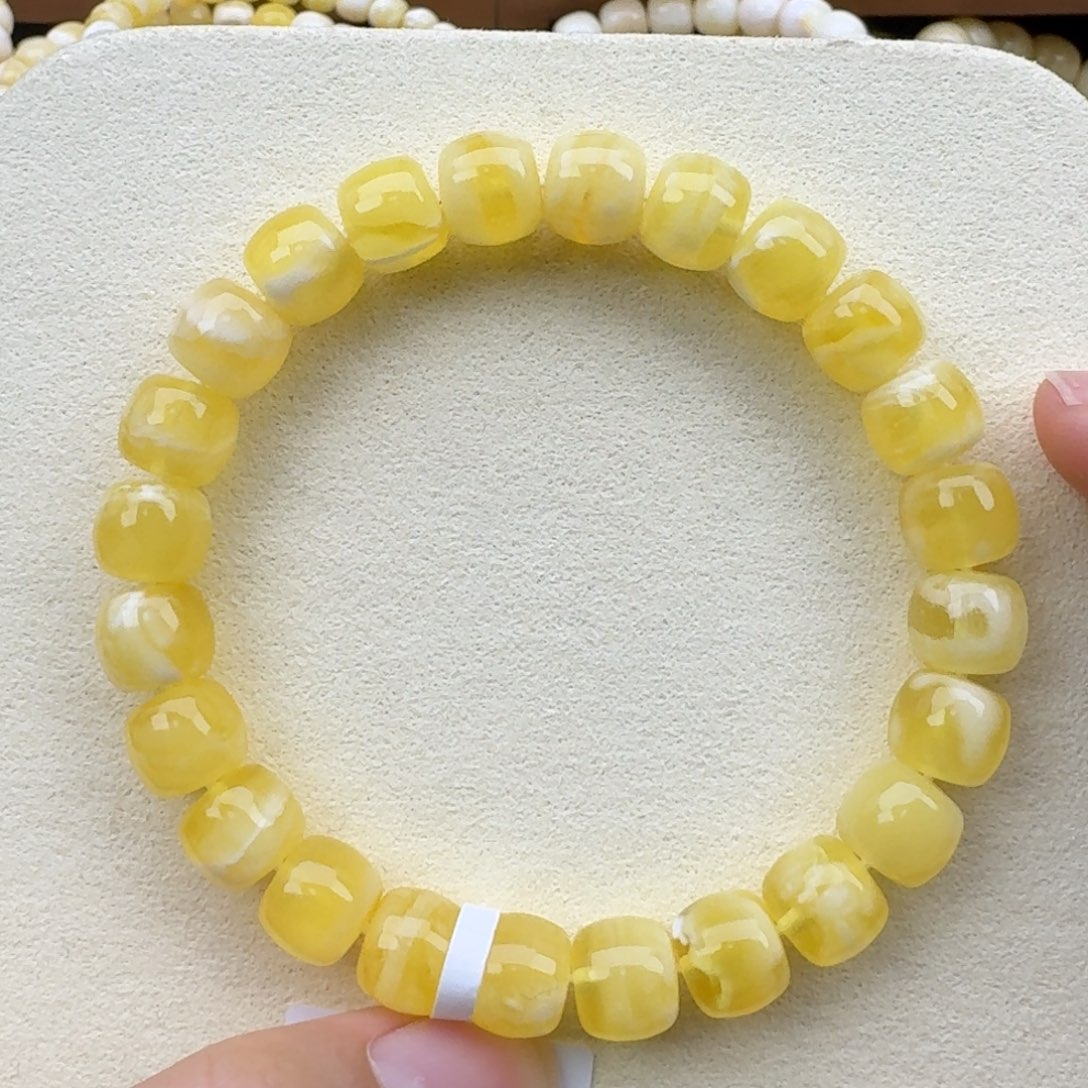 琥珀手链未镶嵌蜜蜡手串9m m