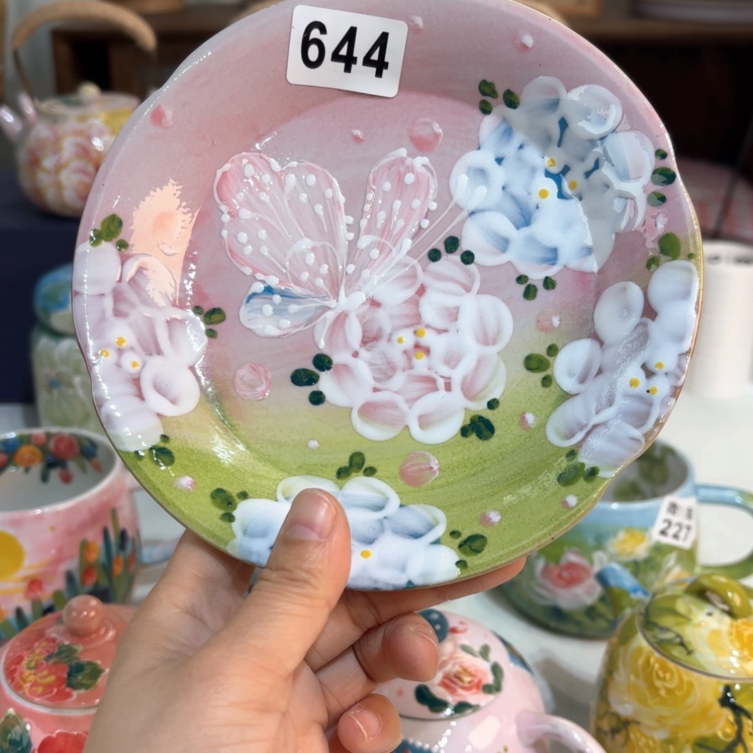 福***满景德镇手绘高温釉下彩陶瓷茶具