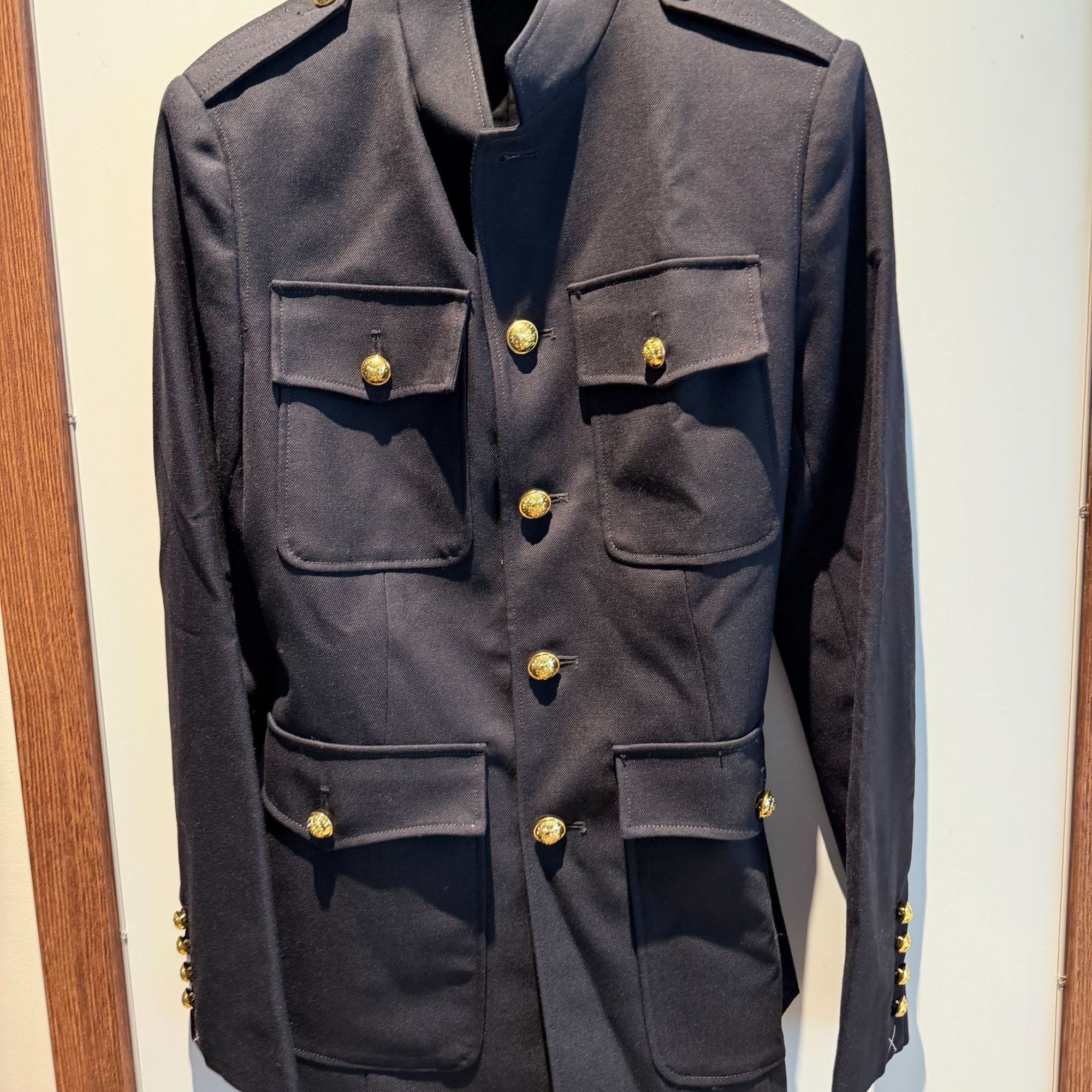 YS733 深蓝色短款外套【干洗】