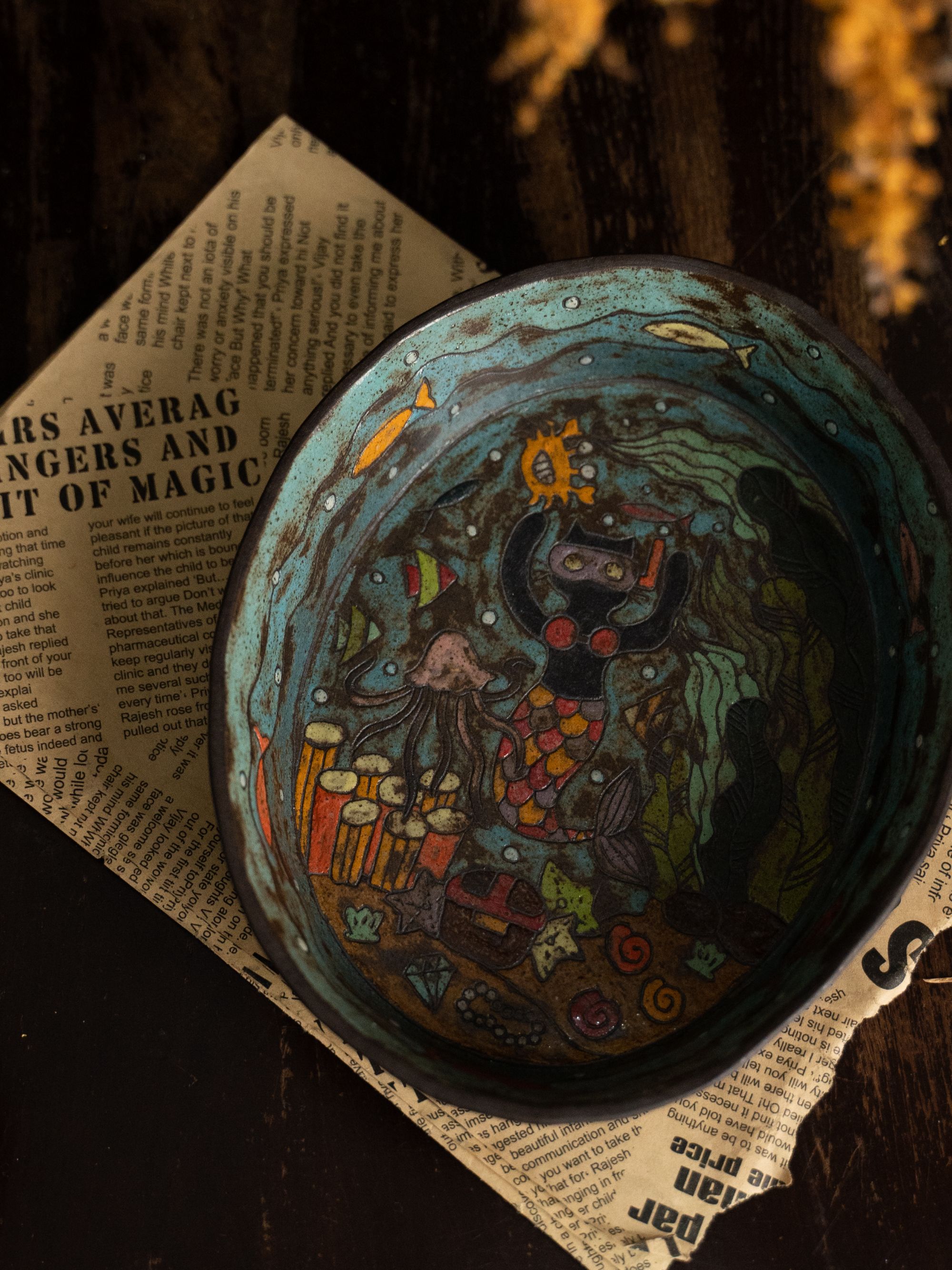 四季森森 | 神秘海域潜水的美人鱼猫咪椭圆盘