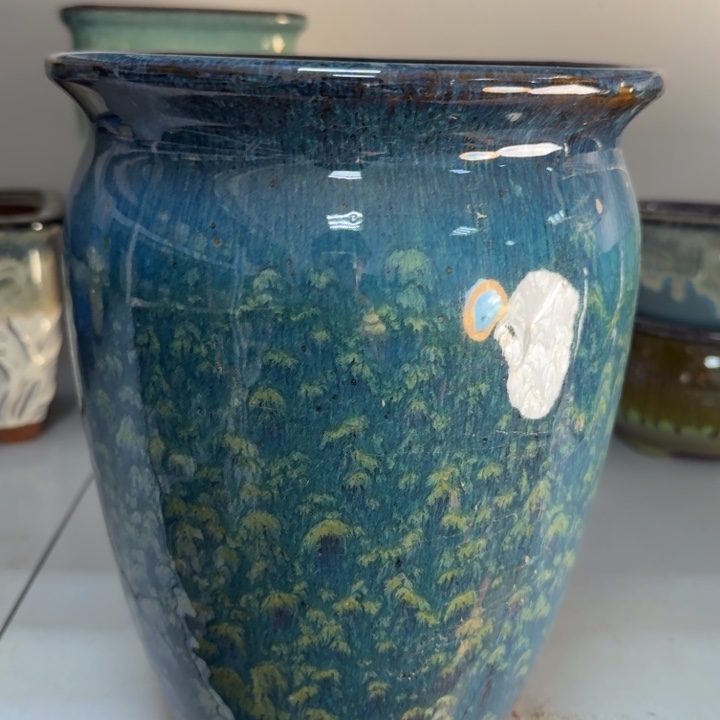 紫砂花盆口20高25，111111