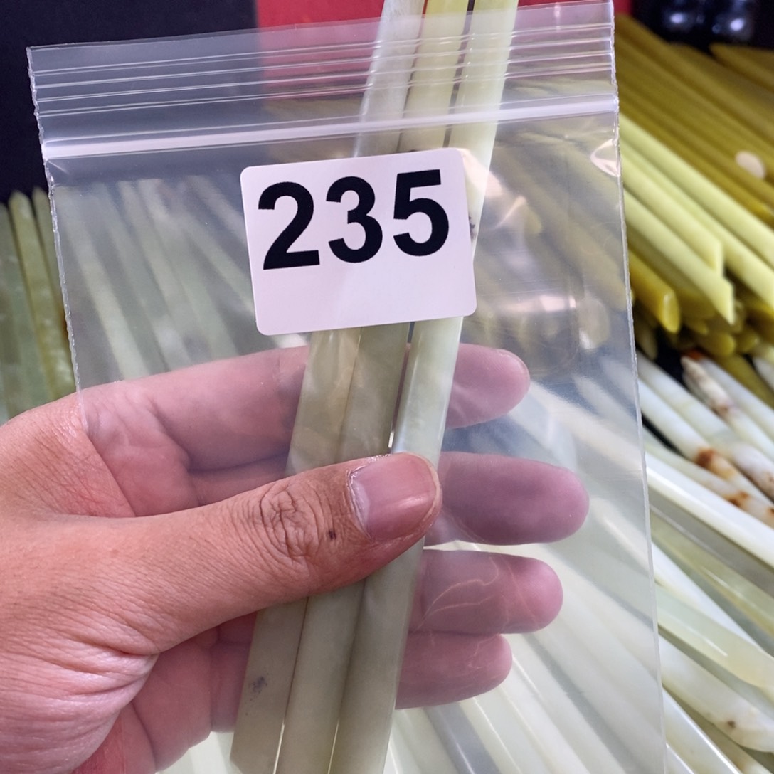 未镶嵌蛇纹石玉发簪