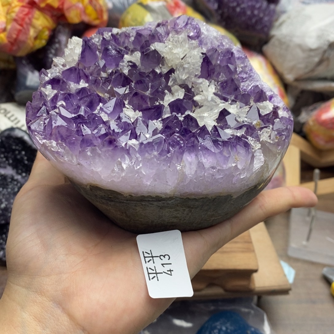 紫晶珠宝半成品未镶嵌