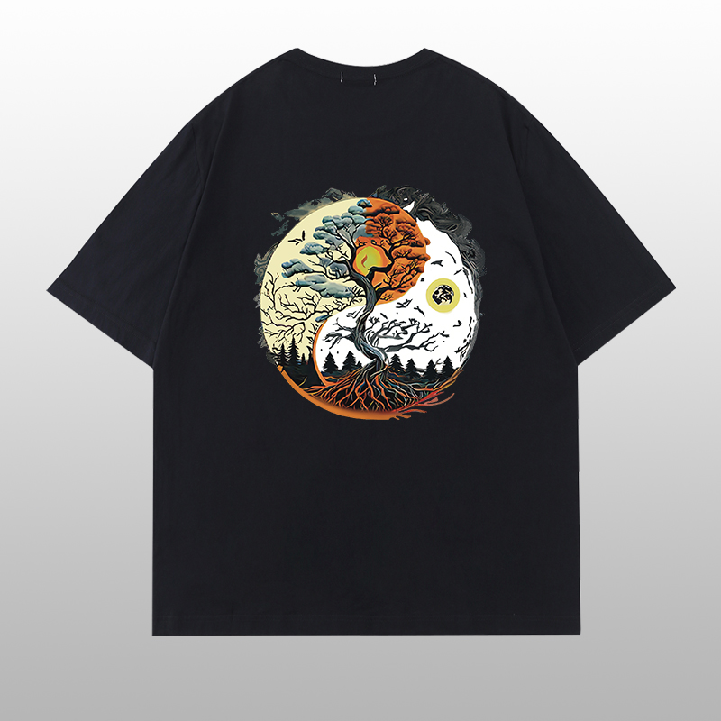 【3D印染】ins纯棉半袖夏季个性男士重磅运动短袖t恤百搭时尚