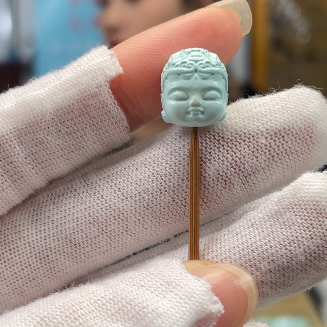 绿松石未镶嵌挂件