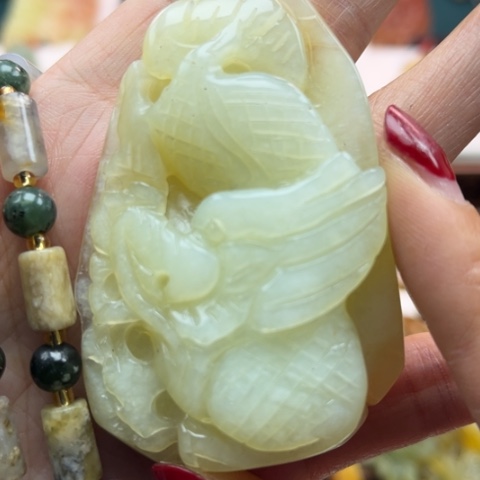 岫玉挂件未镶嵌挂件