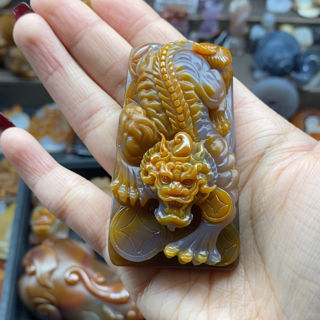玛瑙/玉髓吊坠(不含链)未镶嵌
