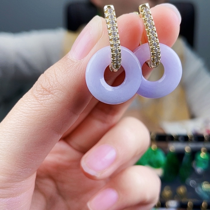 翡翠耳饰未镶嵌饰品