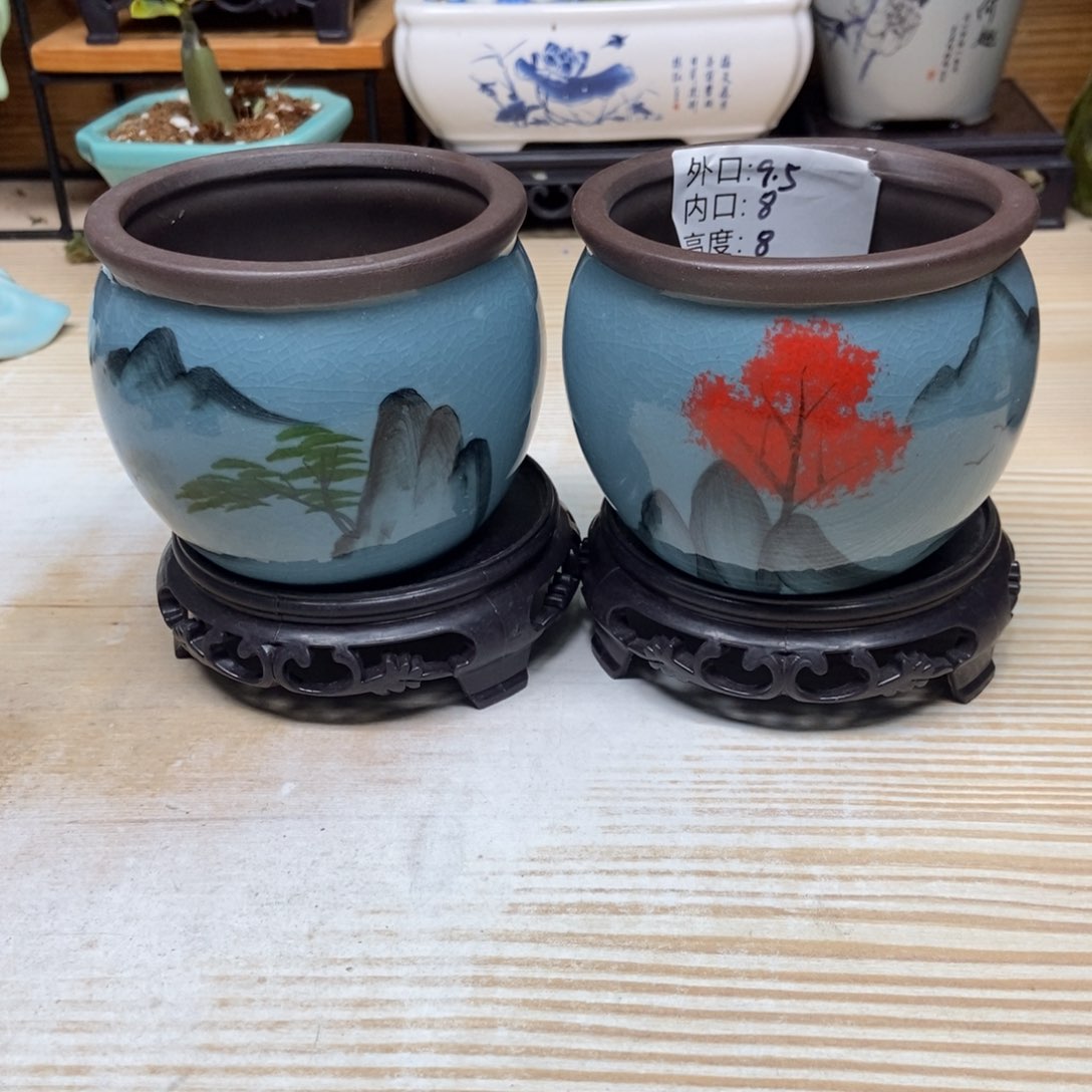 瓷片陶瓷花盆陶瓷艺术