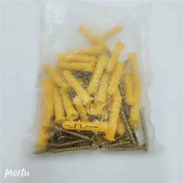 塑料胀塞小黄鱼带螺丝6MM 1包/件