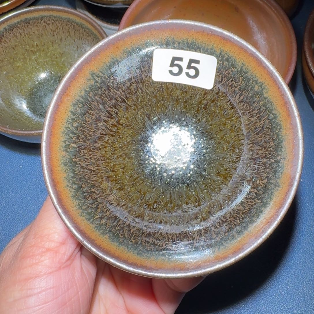 小雨茶盏，手工的柴烧用****3