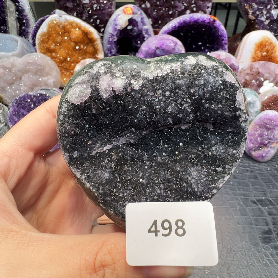 未镶嵌紫晶珠宝半成品