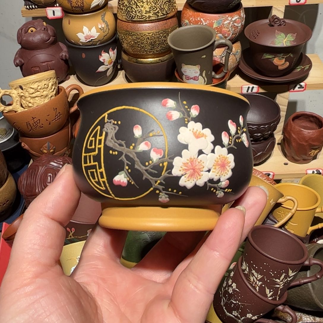 紫砂茶杯宜兴紫砂主人杯