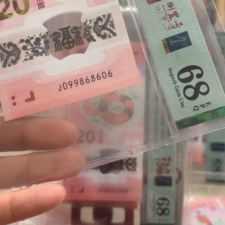 塑料蛇钞圆圆68分099868606单张