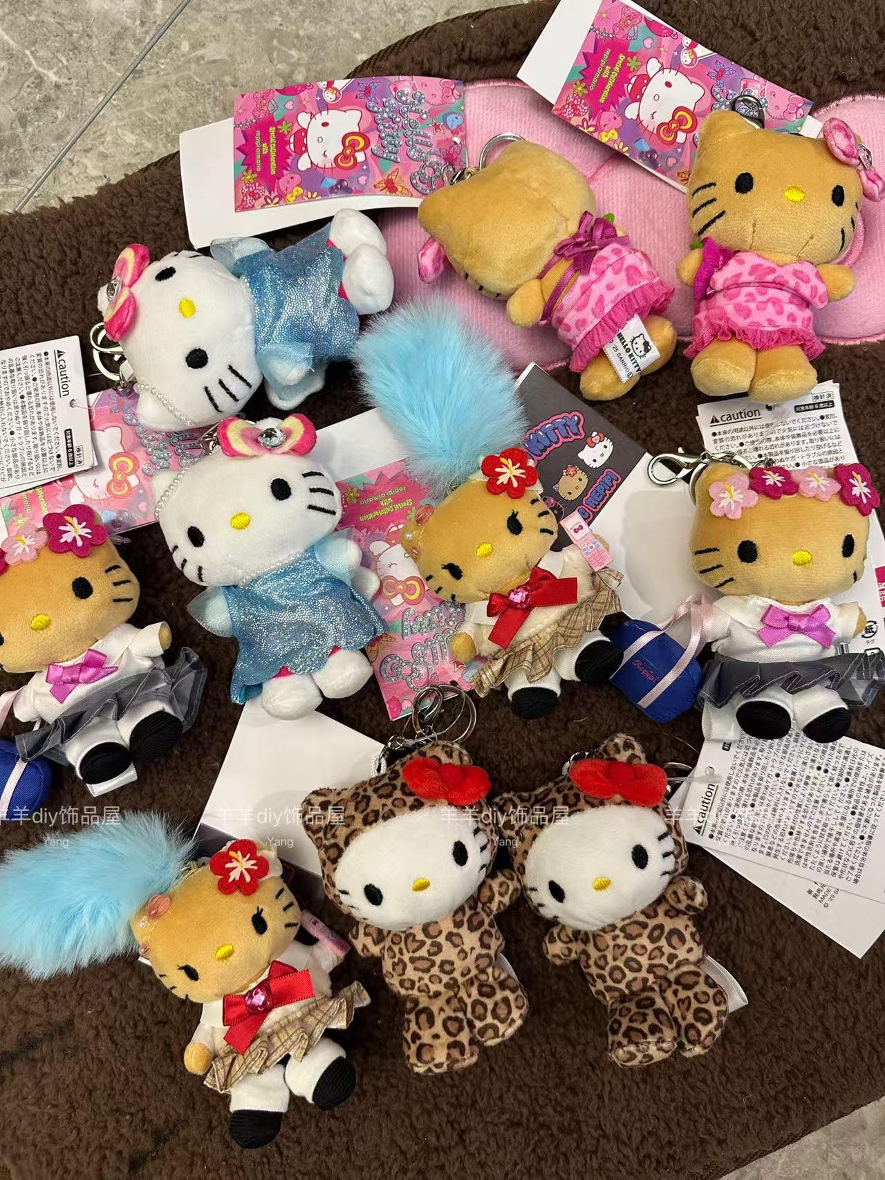 Repipi armario联名HelloKitty挂件精致特别可爱风毛绒挂饰