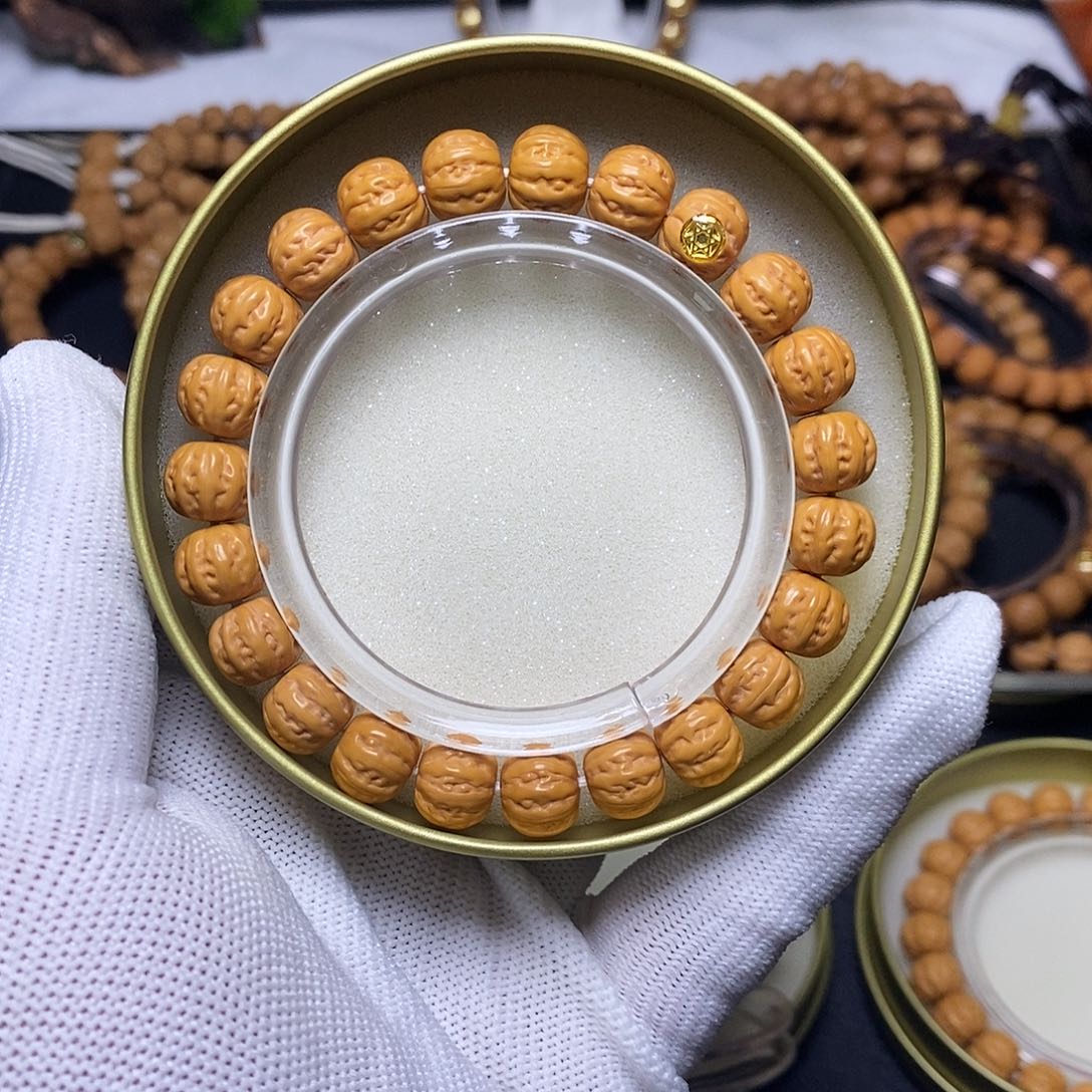 猴头核桃手串金标京八棱10-11左右137号