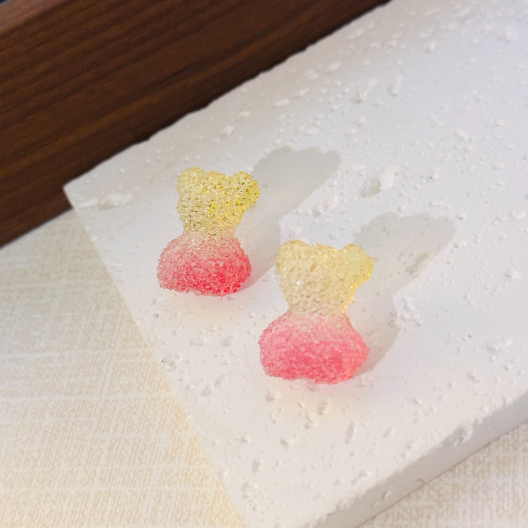 铜合金锆石耳饰 小众设计耳饰5049