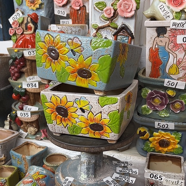 粗陶材质多肉花盆