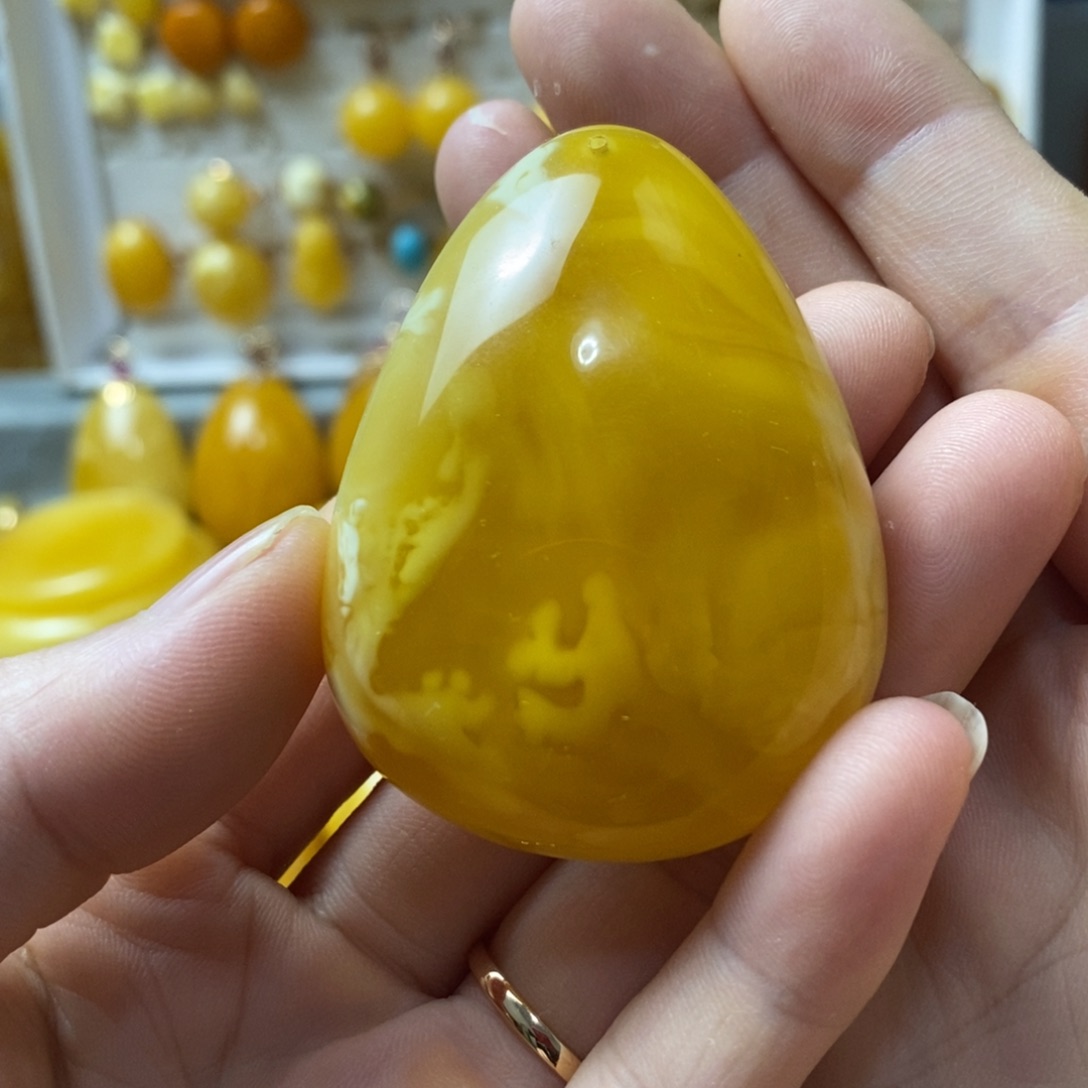 蜜蜡颈饰未镶嵌蜜蜡吊坠