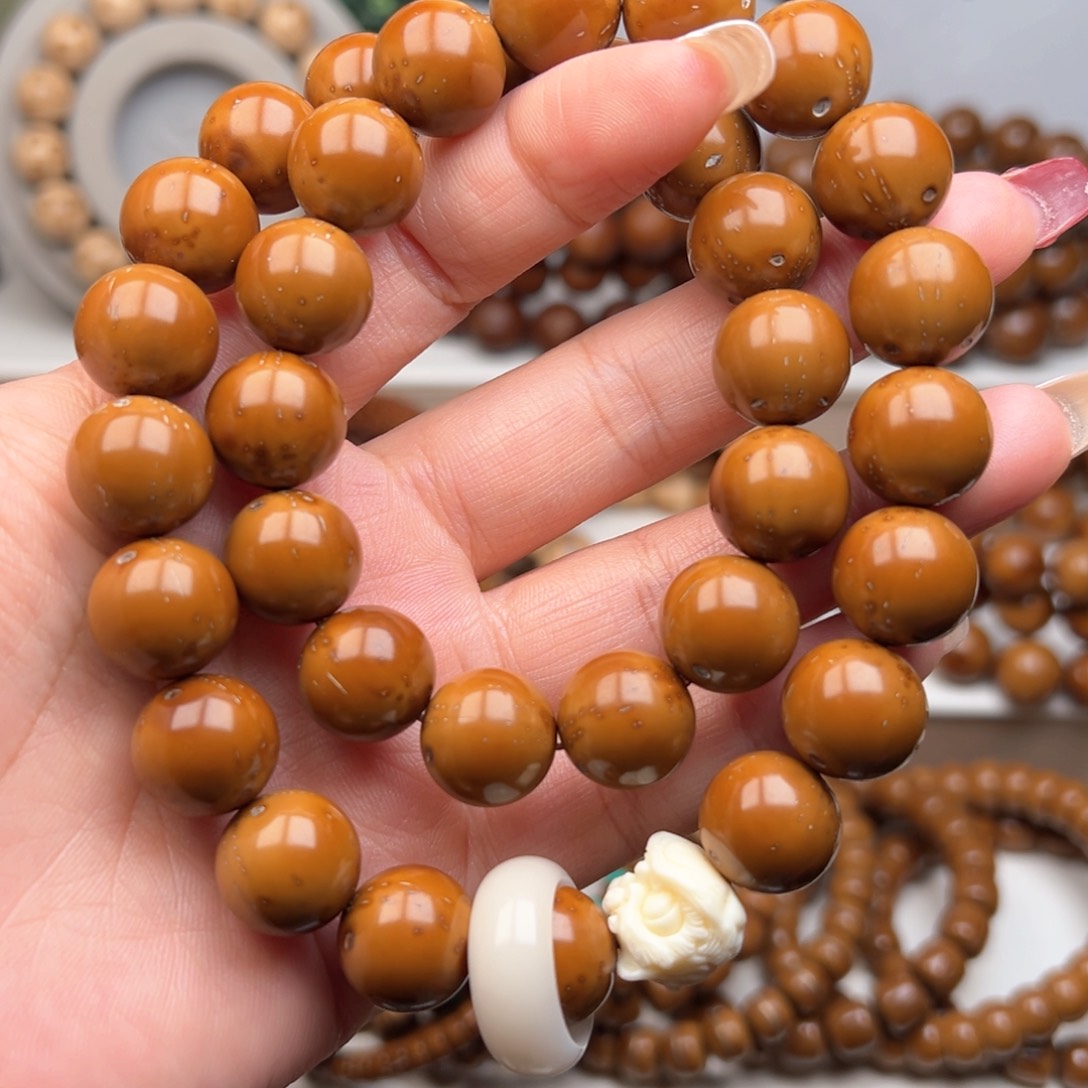 紫金鼠手串13.8光珠手持