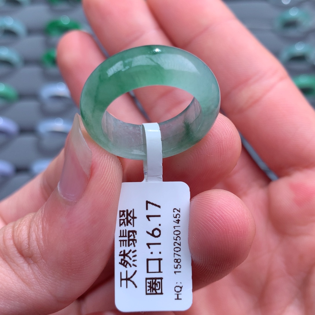 翡翠戒指未镶嵌天然