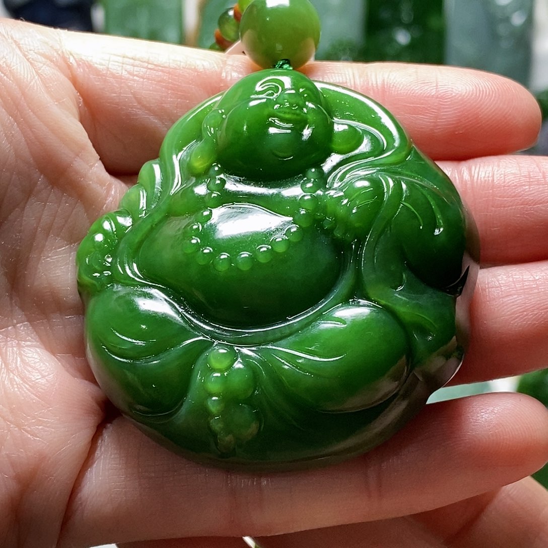 和田玉（碧玉）颈饰80克未镶嵌