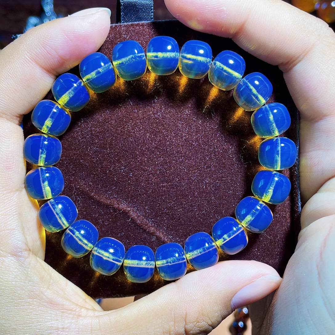 蓝珀裸石未镶嵌老型卡10