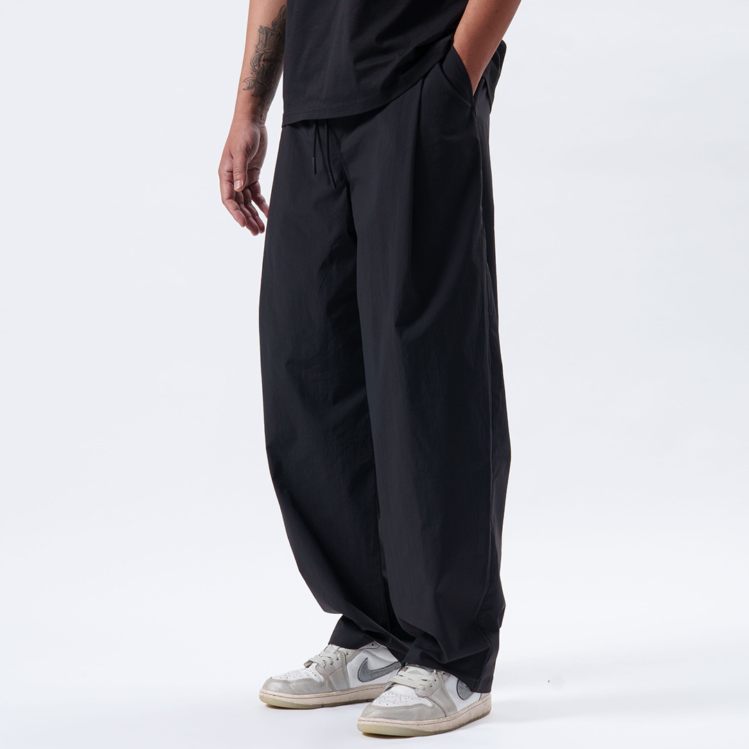 【WEBALLER】梭织裤男休闲阔腿弯刀裤鸟家LU家面料户外直筒休闲裤