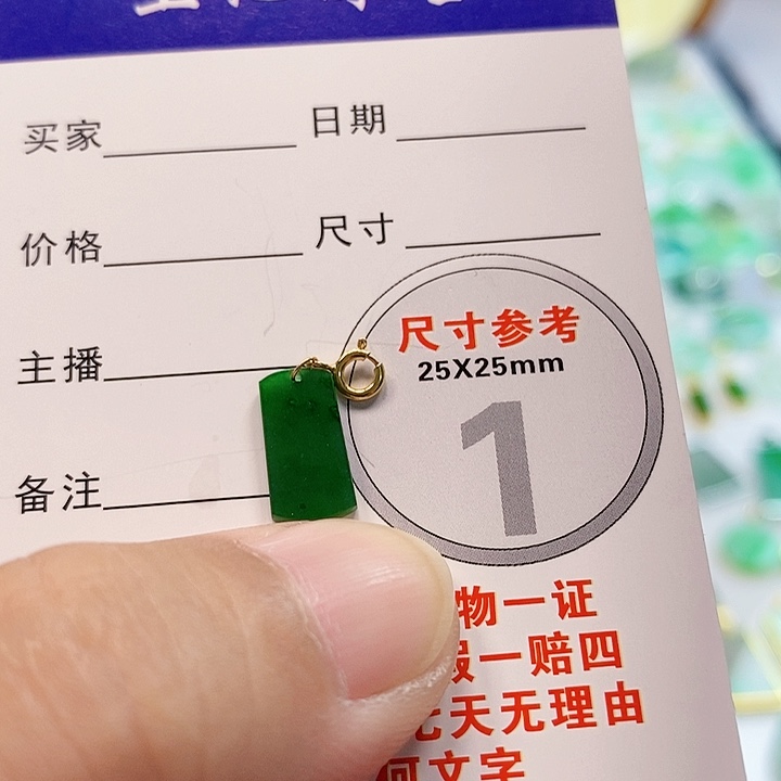 【闪购商品】翡翠颈饰18K金镶嵌翡翠