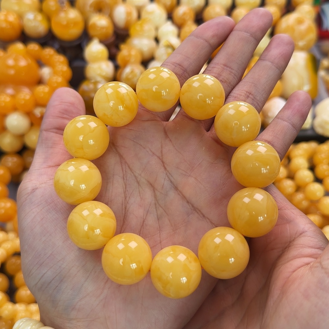 琥珀未镶嵌珠宝奇石20.8mm同料