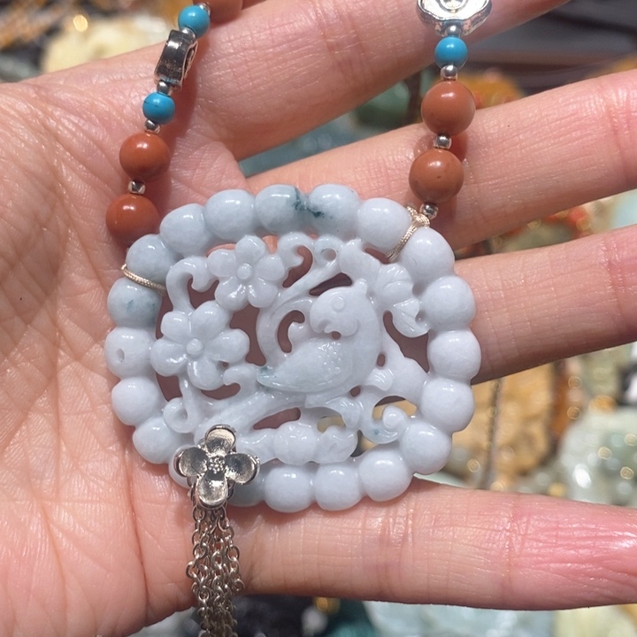 岫玉毛衣链未镶嵌