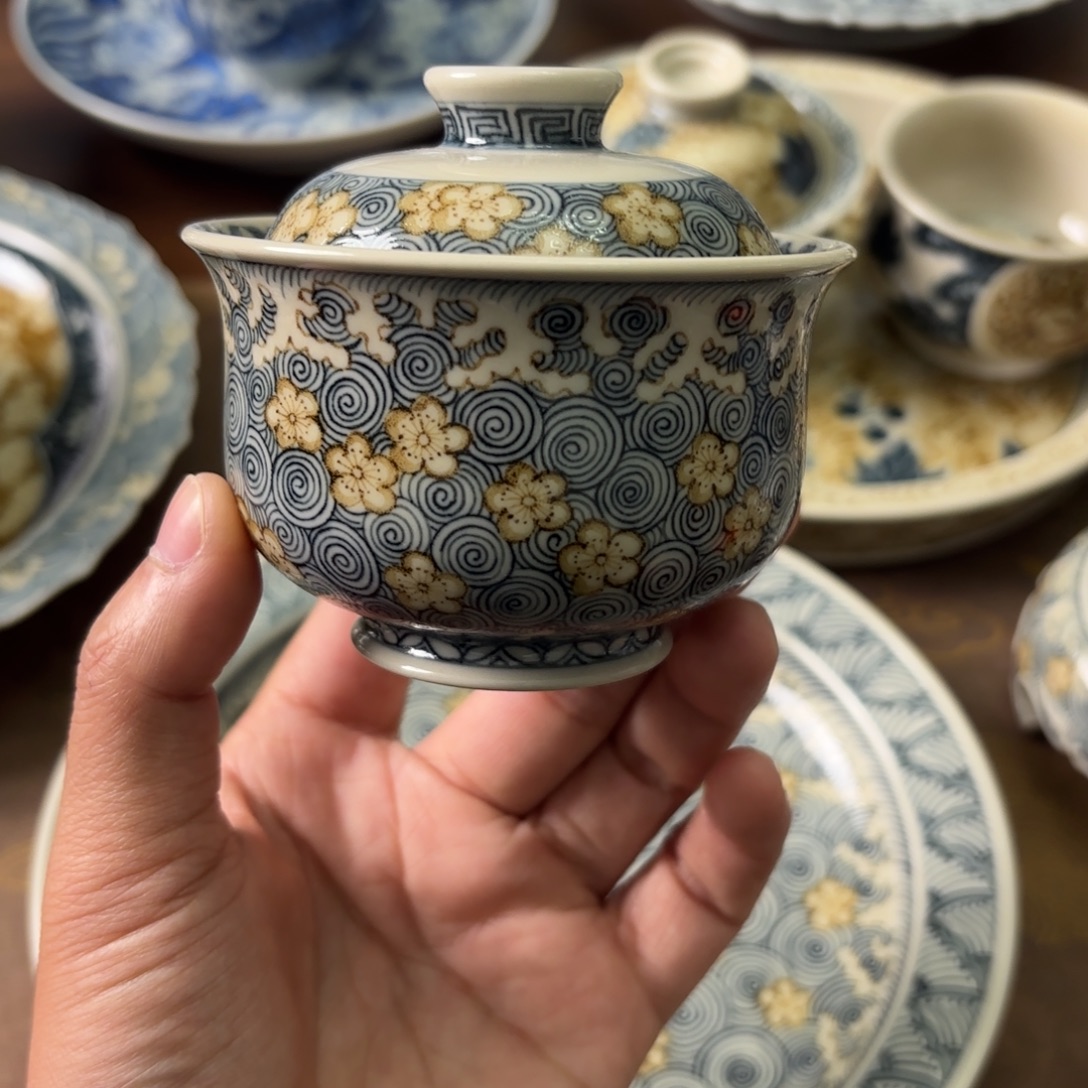 陶瓷摆件景德镇手绘茶器