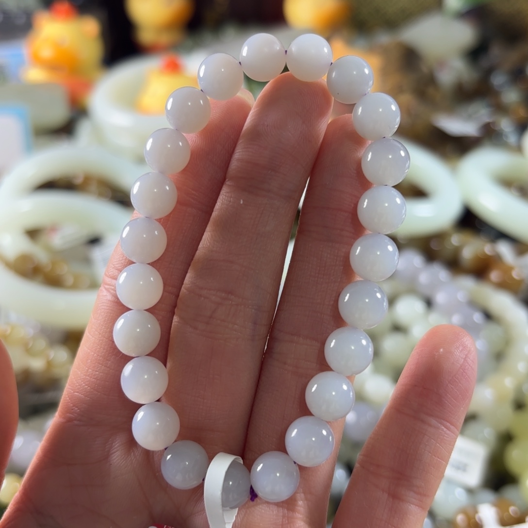 和田玉未镶嵌手串88