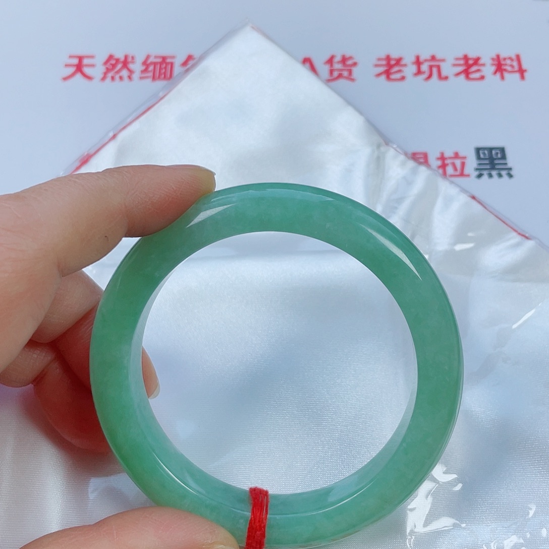 翡翠未镶嵌手镯天然翡翠手镯58