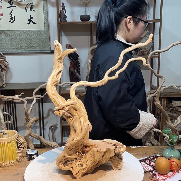 "****木杜鹃根根艺摆件