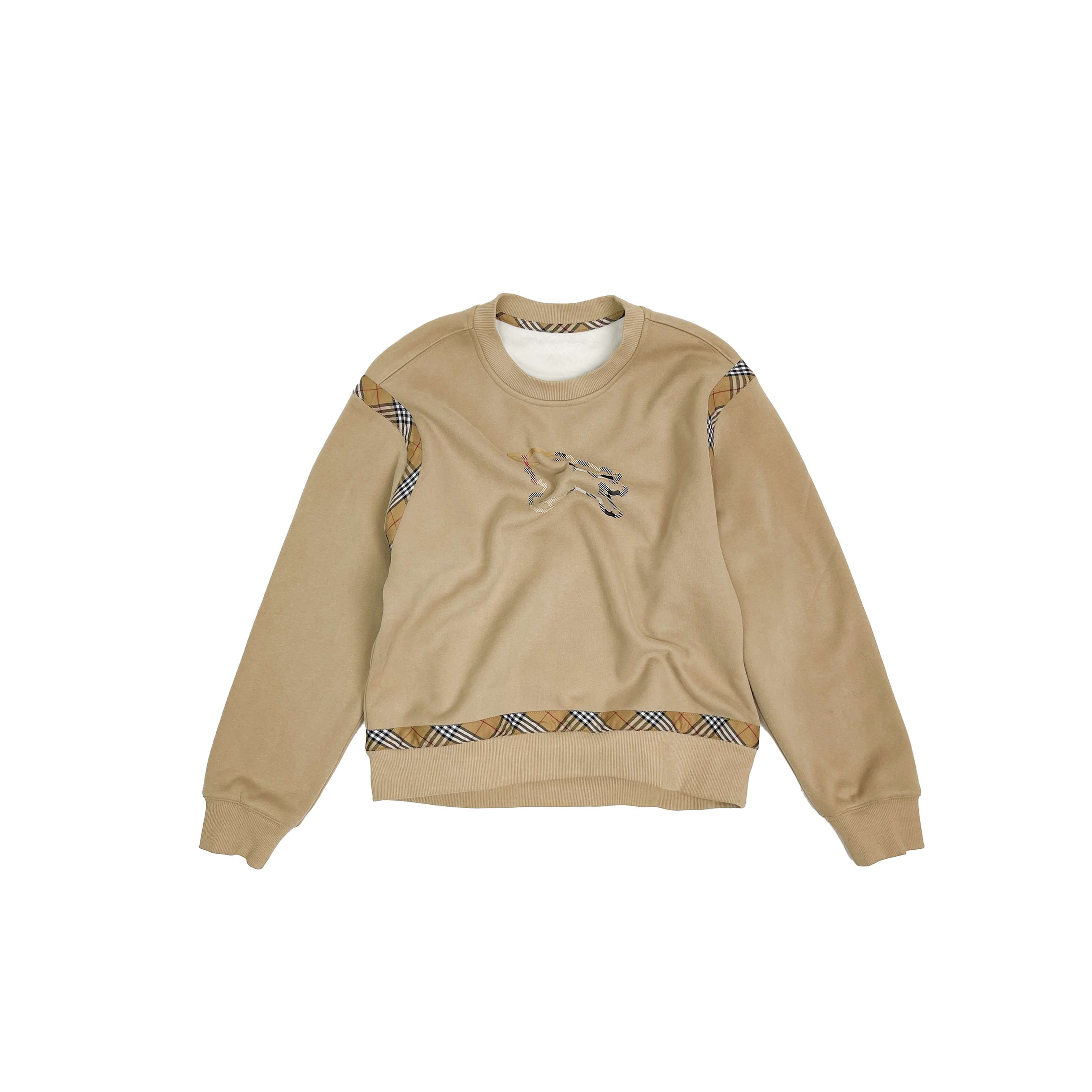 缘缘-【Reoyddirne】秋冬时尚百搭拼接保暖加绒加厚圆领卫衣120756