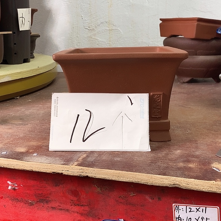 紫砂花盆今天下午