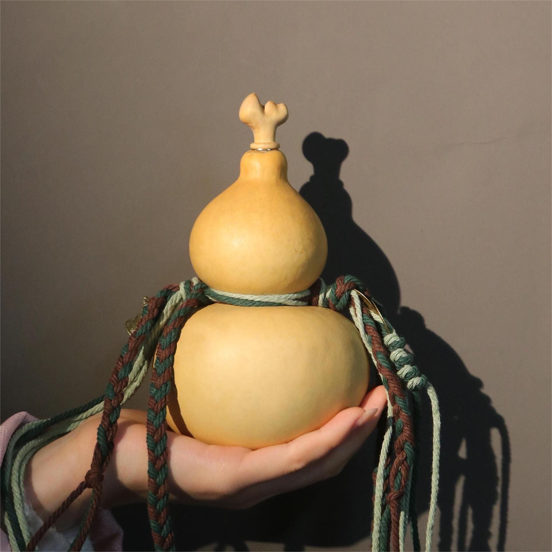 【~财圆~】精品天然热水酒葫芦容量300ml左右 一物一拍