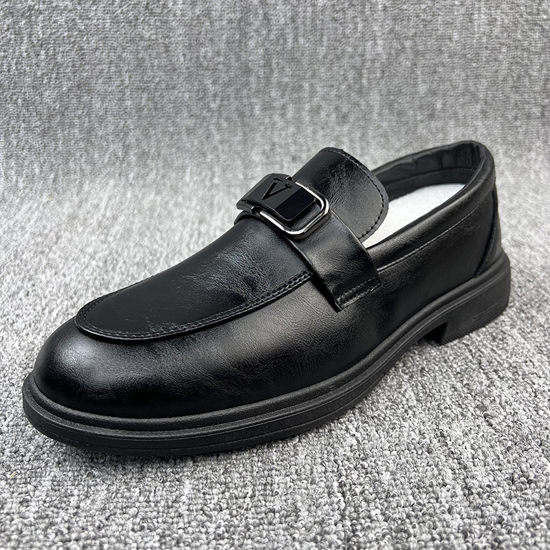 （牛皮）2099乐福鞋新款一脚蹬套脚男鞋懒人鞋时尚男士休闲皮鞋