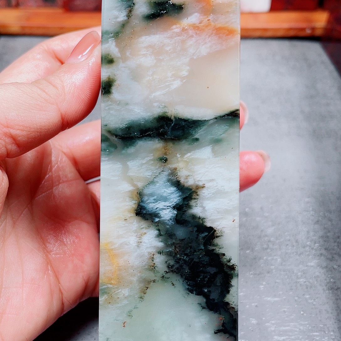 玉桂林鸡血玉印章镇尺17