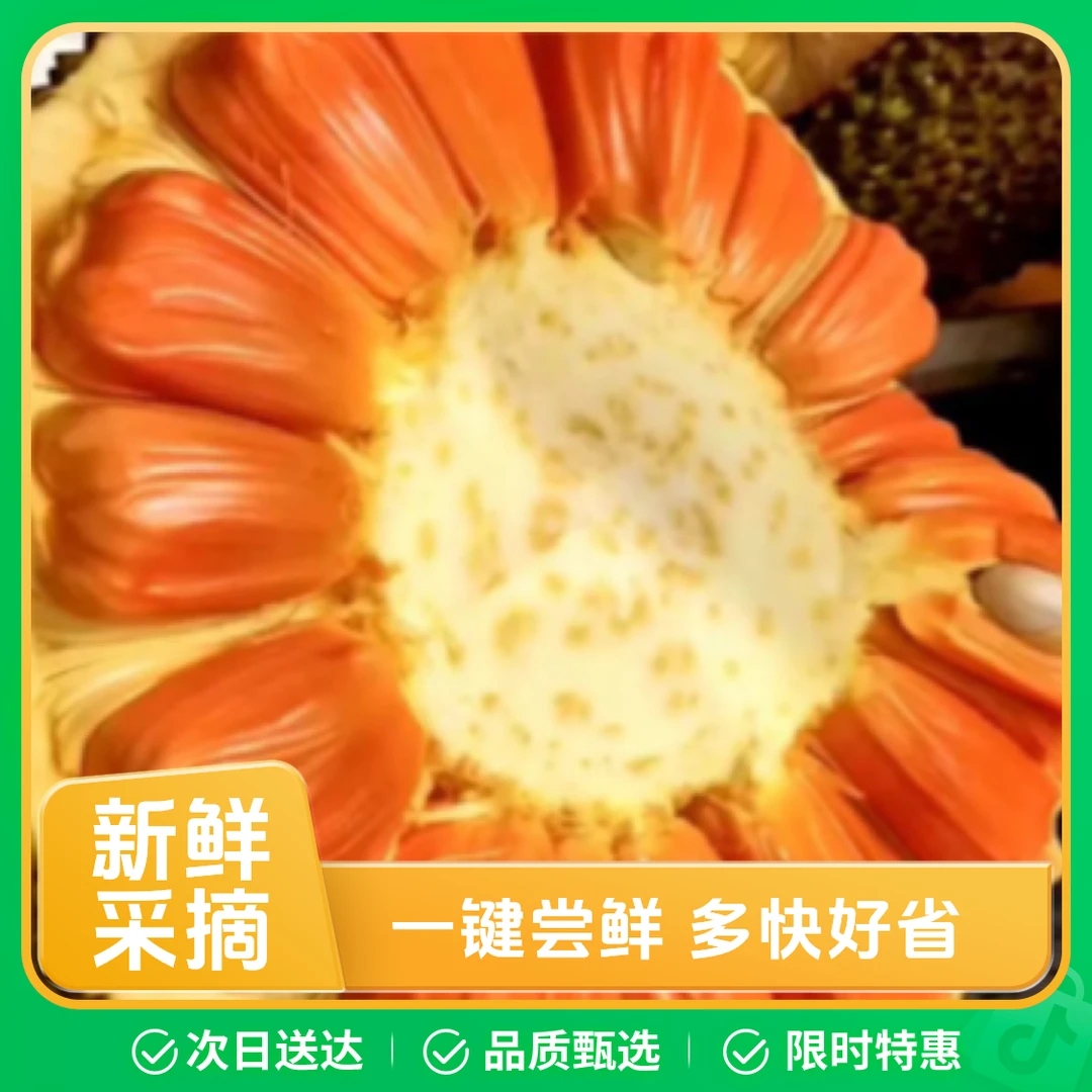 印尼红菠萝蜜肉1/4个 约2.5kg