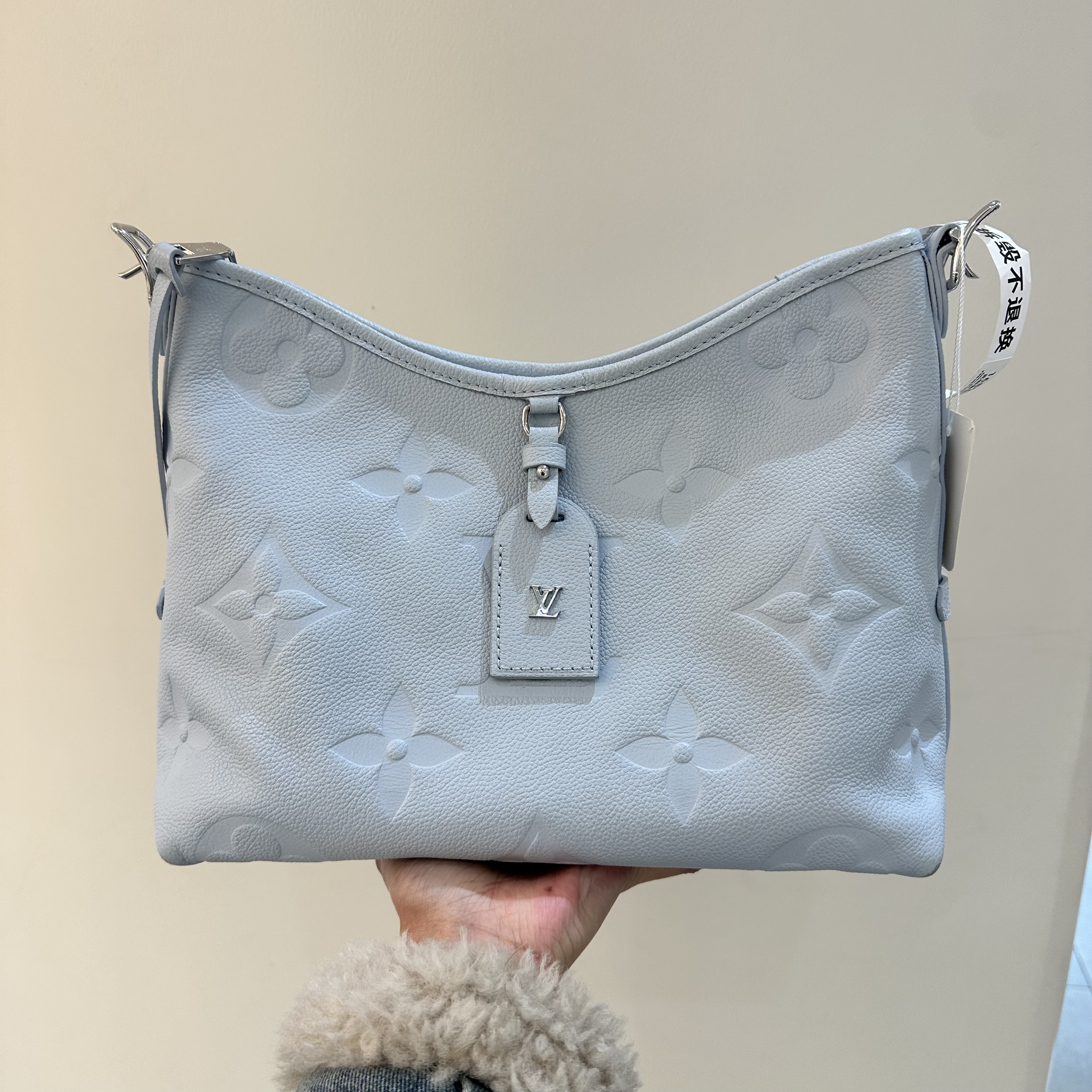 99新 LouisVuitton/路易威登 全皮压纹carryall小号 US5122106